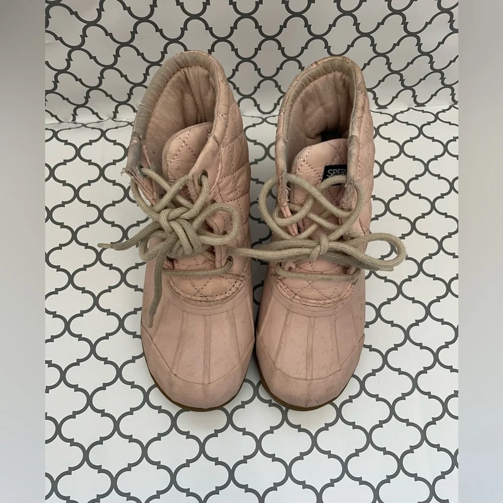 - Pink, Sperry duck Boots, Kids size 13M
